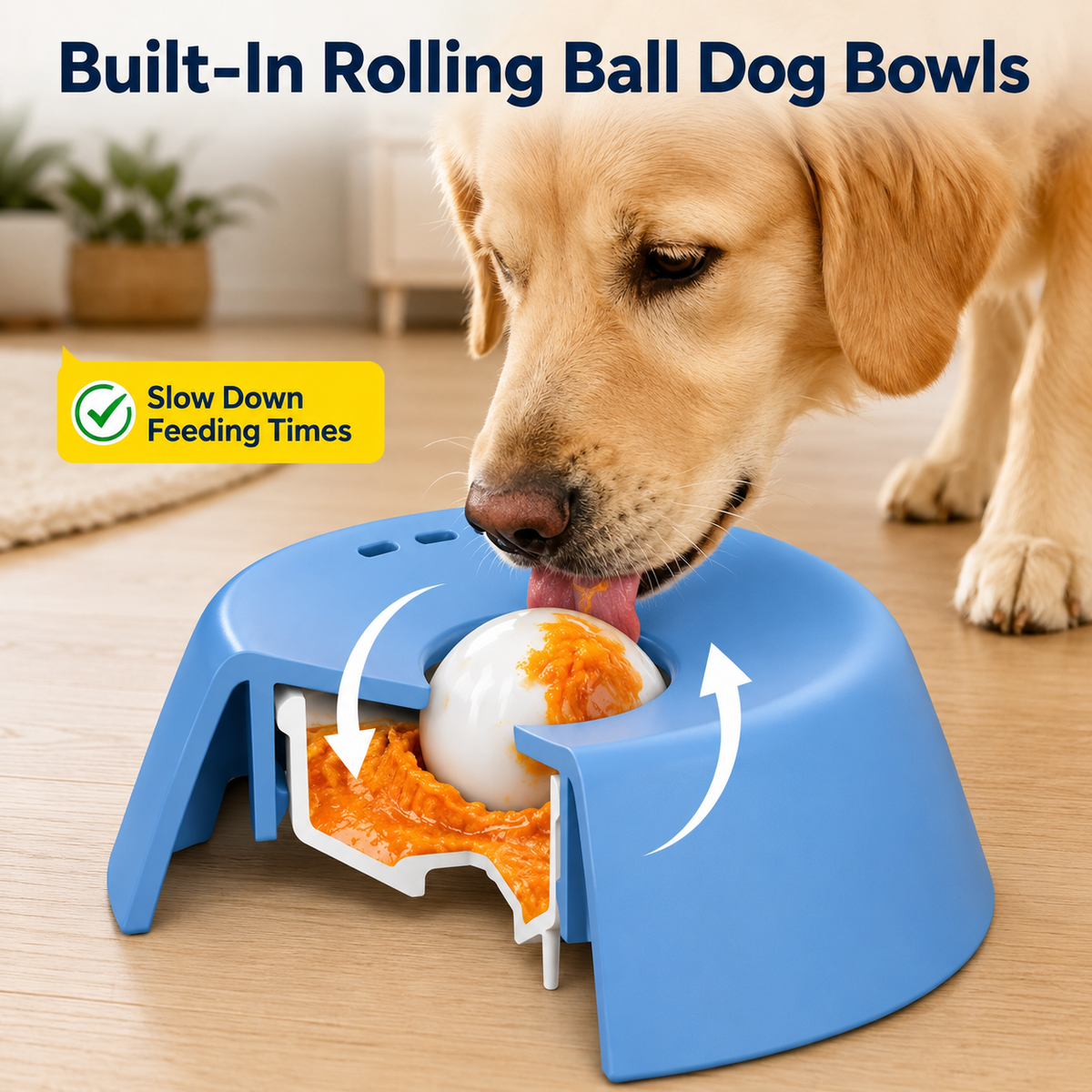 Pet & You Slow-Feeder Lick Bowl — Calm Mealtimes for Anxious & Fast-Eating Dogs