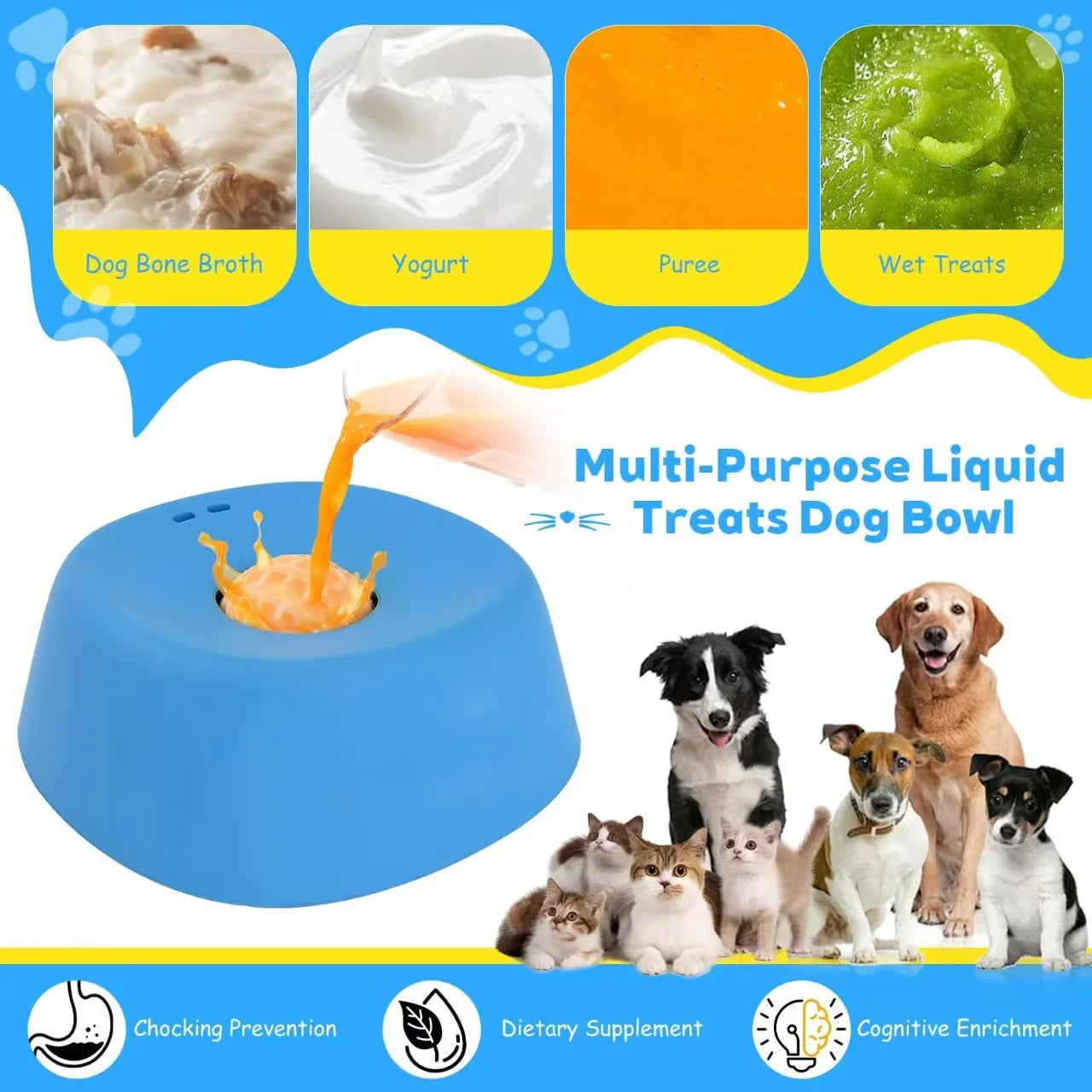 Pet & You Slow-Feeder Lick Bowl — Calm Mealtimes for Anxious & Fast-Eating Dogs
