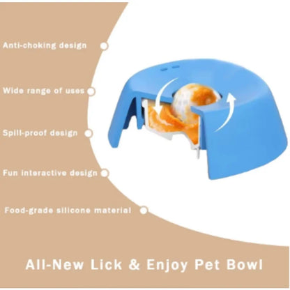 Pet & You Slow-Feeder Lick Bowl — Calm Mealtimes for Anxious & Fast-Eating Dogs